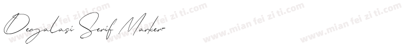 Degalasi Serif Marker字体转换